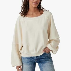 Free People Sweet Deets Sweatshirt S